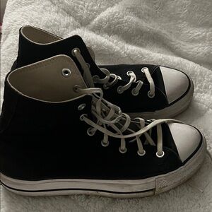 Converse Black and White High-Top Sneakers